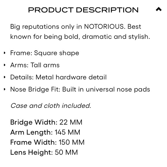 NWT Quay “NOTORIOUS” doe frame/brown lens - Picture 4 of 4